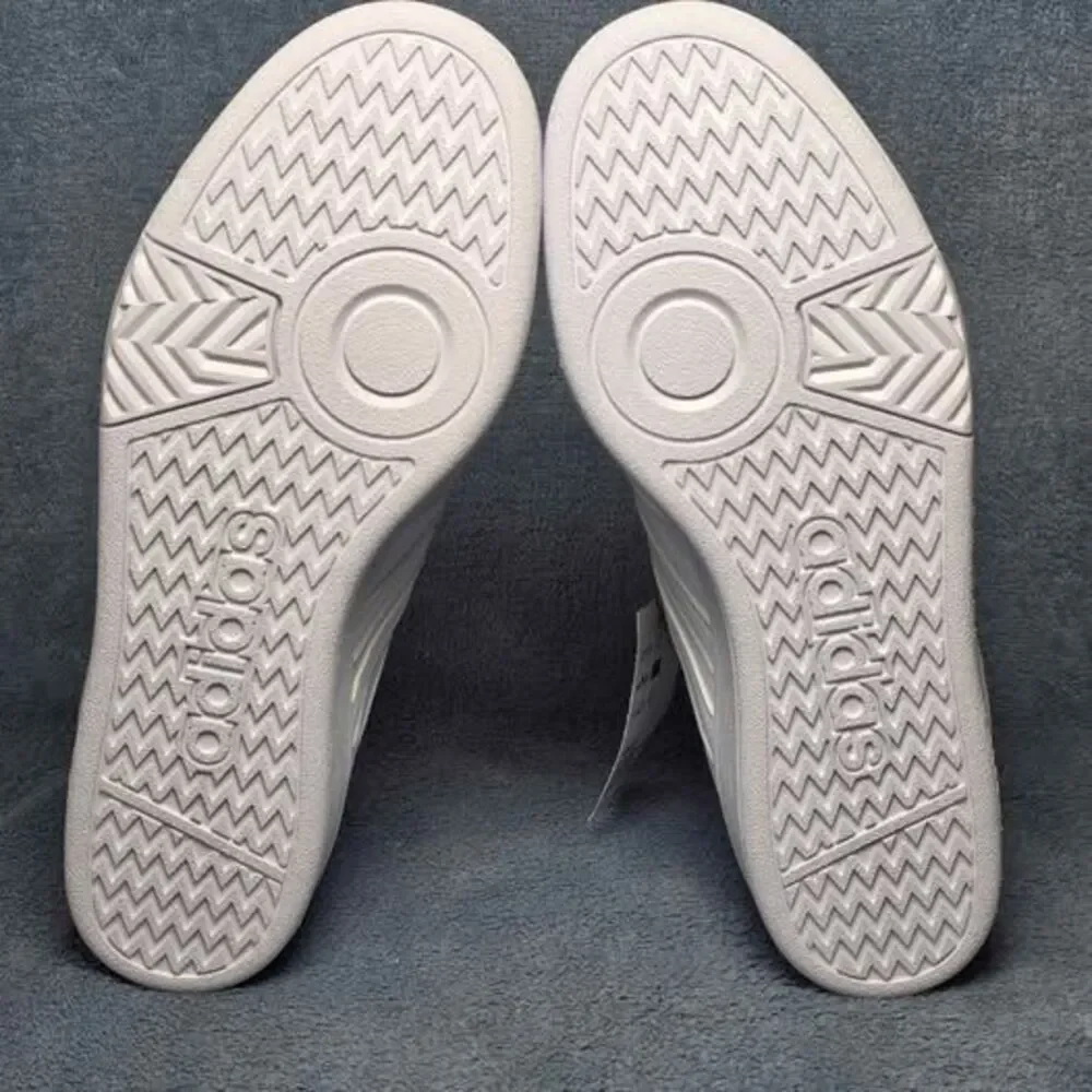 Adidas Hoops 4.0 White Sneakers Men Size 8.5 Women Size 9.5